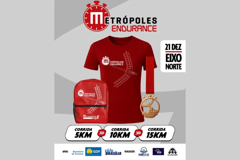 Metrópoles Run: confira o kit que será entregue aos participantes Metrópoles Run: confira o kit que será entregue aos participantes