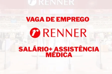 Renner abre vaga de emprego presencial no Shopping Mooca Plaza para Assistente de Produtos Financeiros com foco em atendimento encantador, ofertas digitais, liberação de crédito, emissão de cartões, organização de materiais e experiência do cliente Renner abre vaga de emprego presencial no Shopping Mooca Plaza para Assistente de Produtos Financeiros com foco em atendimento encantador, ofertas digitais, liberação de crédito, emissão de cartões, organização de materiais e experiência do cliente