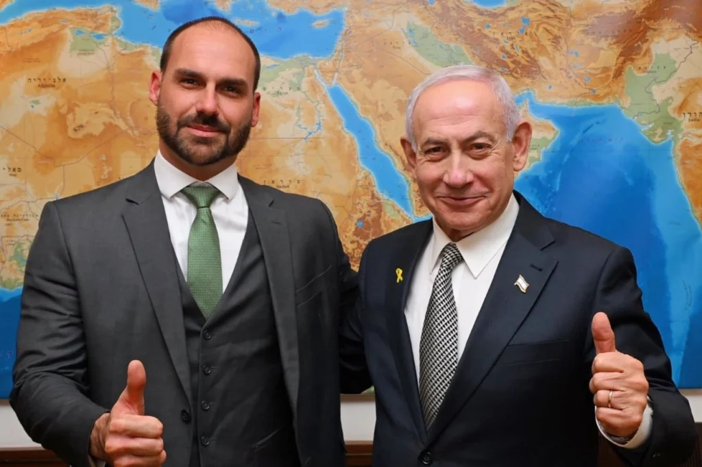 Eduardo Bolsonaro viaja a Israel e encontra Netanyahu Eduardo Bolsonaro viaja a Israel e encontra Netanyahu