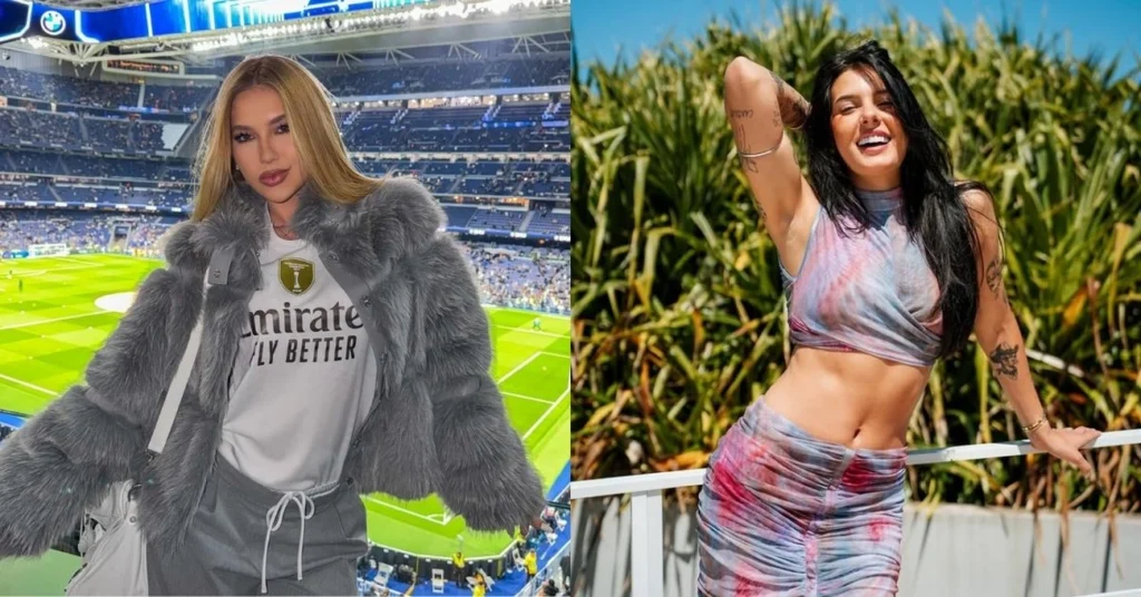 Virginia Fonseca e Ana Castela usam mesma calça jeans de R$ 1690 em 2 dias