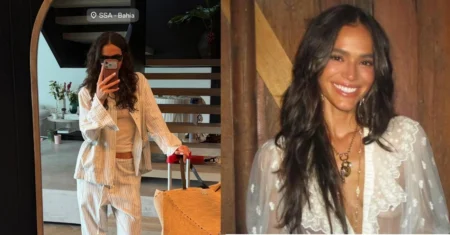 Bruna Marquezine desembarca em Salvador com bolsa de R$ 18 mil hoje Bruna Marquezine desembarca em Salvador com bolsa de R$ 18 mil hoje