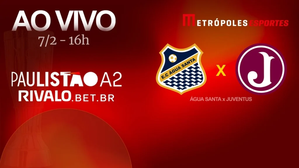Assista agora Água Santa x Juventus ao vivo Paulistão A2 2026 Assista agora Água Santa x Juventus ao vivo Paulistão A2 2026