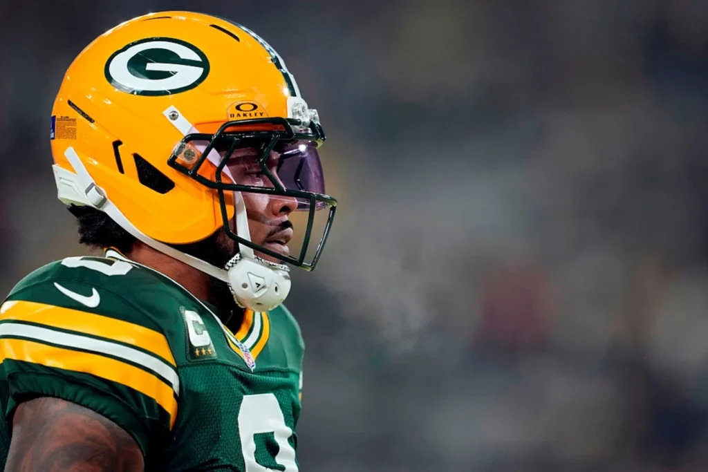 Jogador estrela da NFL Josh Jacobs preso por violência doméstica nos EUA hoje Jogador estrela da NFL Josh Jacobs preso por violência doméstica nos EUA hoje