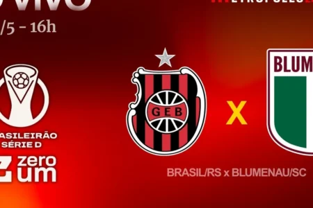 Assista agora Brasil-RS x Blumenau-SC ao vivo grátis pelo Metrópoles Esportes Assista agora Brasil-RS x Blumenau-SC ao vivo grátis pelo Metrópoles Esportes