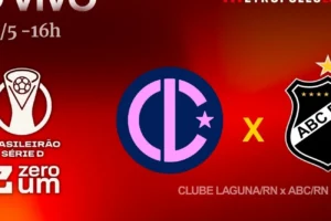 Assista agora Clube Laguna-RN x ABC-RN ao vivo no YouTube com transmissão do Metrópoles Esportes hoje às 16h pela Série D