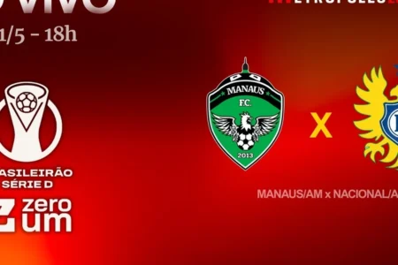Assista agora Manaus x Nacional ao vivo no YouTube Metrópoles Esportes hoje 18h Assista agora Manaus x Nacional ao vivo no YouTube Metrópoles Esportes hoje 18h