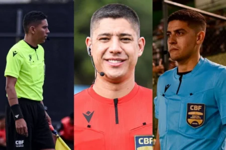 Árbitros do DF Matheus de Moraes, David Sousa e Felipe Oliveira fazem primeira final nacional hoje na Copa do Brasil Sub-17